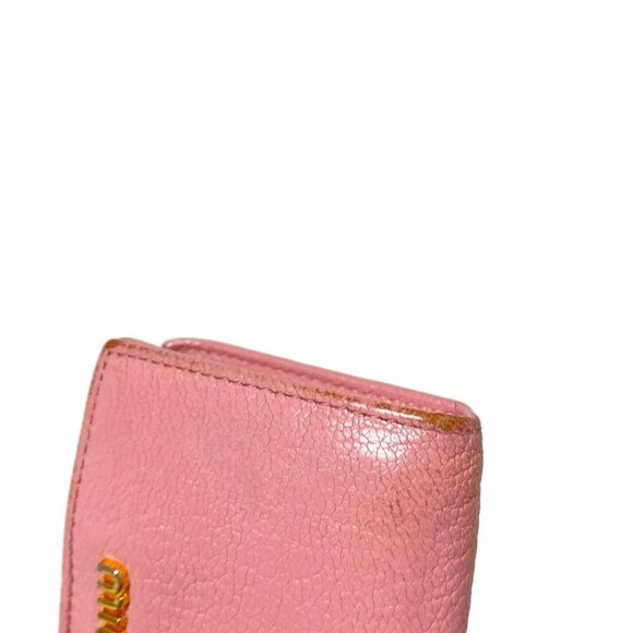 miumiu - Light Pink Leather Business Card Holder - Picture 5 of 7